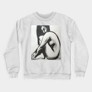 Posture 7 - Female Nude Crewneck Sweatshirt